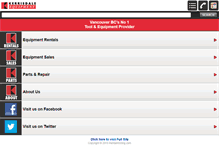 Tablet Screenshot of kerrisdaleequipment.com